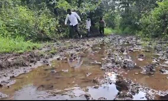 विश्वास ठेवा हा रस्ताच आहे? मुंबईनजीकच्या मुरबाडमधील भीषण वास्तव