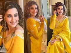 Sonali Bendre Pics: पीली साड़ी में सूरज की किरणों की तरह चमक रही हैं सोनाली बेंद्रे, फिर हसीन मुस्कान से यूं बिखेरा जादू