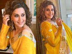 Sonali Bendre Pics: पीली साड़ी में सूरज की किरणों की तरह चमक रही हैं सोनाली बेंद्रे, फिर हसीन मुस्कान से यूं बिखेरा जादू