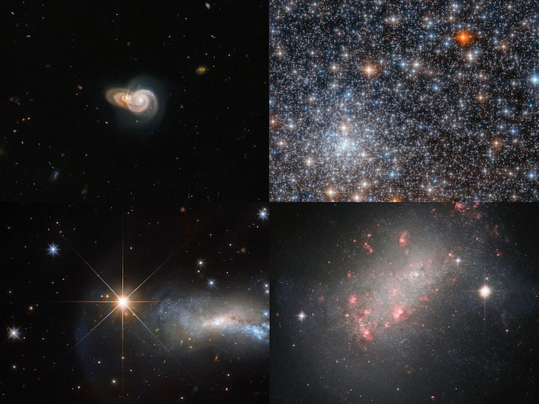 Glittering Gathering Of Stars, Overlapping Spiral Galaxies — Latest Hubble Space Telescope Images Glittering Gathering Of Stars, Overlapping Spiral Galaxies — Latest Hubble Space Telescope Images