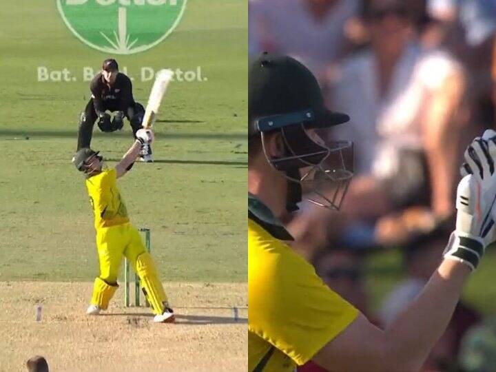 Australia vs New Zealand Steve Smith his six for umpire no ball Cairns odi VIDEO: न्यूजीलैंड की गलती पकड़ नहीं पाए अंपायर, देखें Steve Smith ने छक्का जड़कर कैसे समझाया