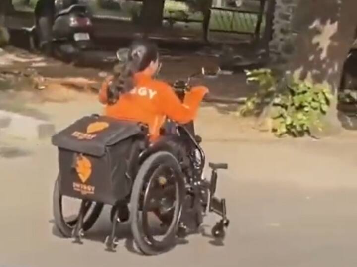 Specially-Abled Swiggy Delivery Agent Wins Hearts On Social Media Video Goes Viral Watch 'She's A Fighter': Specially-Abled Delivery Executive Wins Netizens' Hearts With Viral Video — WATCH