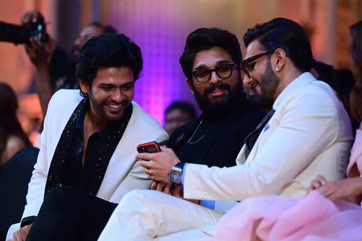 నవీన్ పోలిశెట్టి, అల్లు అర్జున్, రణవీర్ సింగ్ - Image Credit: SIIMA/Twitter