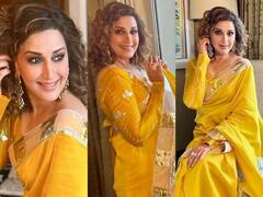 Sonali Bendre Pics: ਪੀਲੀ ਸਾੜ੍ਹੀ 'ਚ ਸੂਰਜ ਦੀਆਂ ਕਿਰਨਾਂ ਵਾਂਗ ਚਮਕਦੀ ਨਜ਼ਰ ਆਈ ਸੋਨਾਲੀ ਬੇਂਦਰੇ, ਵੇਖੋ ਤਸਵੀਰਾਂ