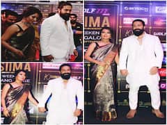 SIIMA Awards 2022: वाइफ राधिका के साथ व्‍हाइट ब्‍लेजर में 'केजीएफ' स्‍टार यश ने की धमाकेदार एंट्री