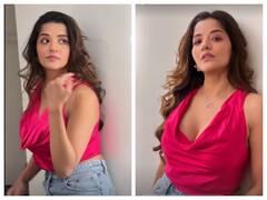 पिंक ड्रेस में खिली-खिली नजर आईं मोनालिसा, चेहरे के गुलाबी निखार ने चुराया फैन्स का दिल