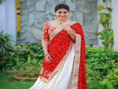 Actress Sneha: அழகூரில் பூத்தவளே..சிவப்பு நிற உடையில் நடிகை சினேகாவின் போட்டோஸ்!