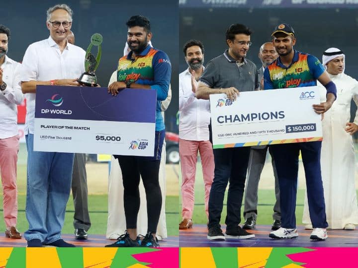 asia cup 2022 winner lanka prize money Dasun Shanaka captain sl vs pak Asia Cup 2022 की चैंपियन श्रीलंका पर पैसों की बारिश, जानें किस खिलाड़ी को कितना मिला इनाम
