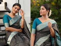 Aishwarya Rajesh : பேசாதே பார்வைகள் வீசாதே..புடவையில் கலக்கும் ஐஸ்வர்யா ராஜேஷ்!