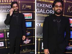 SIIMA 2022: અલ્લૂ અર્જુનને મળ્યો બેસ્ટ એક્ટર એવોર્ડ, બ્લેક આઉટફિટમાં પોઝ આપતા લાગ્યો 'ફાયર'