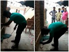 रेस्क्यू के दौरान जाल से बच निकले सांप ने चौंकाया, वीडियो देख नहीं रुकेगी हंसी