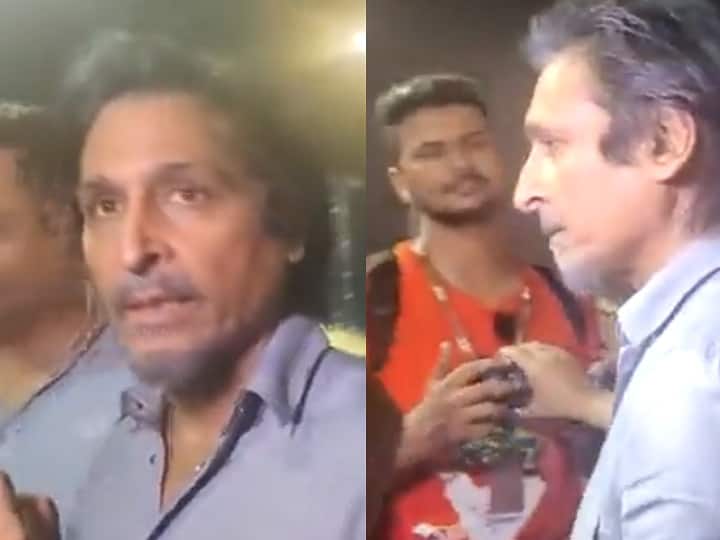 PCB chief Ramiz Raja misbehaves with Indian journalist after PAK vs SL Asia Cup 2022 Final Watch: भारतीय पत्रकार के सवाल पर बौखला गए पाक क्रिकेट बोर्ड के चीफ, गुस्से में की यह शर्मनाक हरकत