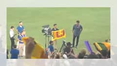 শনাকাদের পাশে দাঁড়িয়ে শ্রীলঙ্কার জাতীয় পতাকা হাতে ছবি তুললেন গম্ভীর