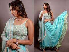 Aditi shankar: கஞ்சா பூவு கண்ணால...நடிகை அதிதி ஷங்கரின் லேட்டஸ்ட் க்ளிக்ஸ்!