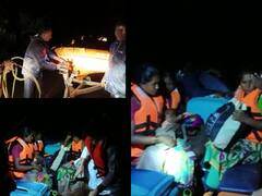 IN Photos: भारी बारिश के बीच बाढ़ में फंसे 120 यात्रियों को निकाला गया,  SDRF ने कुछ यूं किया रेस्क्यू