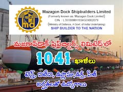 మజగావ్‌డాక్ షిప్‌బిల్డర్స్'లో 1041 ఉద్యోగాలు, అర్హతలివే!