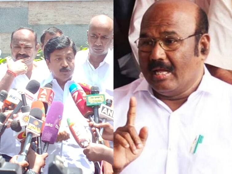 ex ministers C V Shanmugam and Jeyakumar condemns DMK Government for IT Raid தொடரும் சோதனை... மாறி மாறி படையெடுக்கும் முன்னாள் அமைச்சர்கள்... விடாப்படியாக நிற்கும் போலீஸ்!