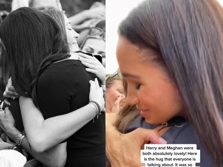 Meghan Markle Hugging a Teen at Windsor Castle goes viral on internet Meghan Markle : உங்களை ஒருமுறை கட்டிப்பிடிக்கலாமா? அழுத பெண்ணுக்கு ஆறுதல் தெரிவித்த மேகன் மார்க்லே..!