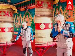 Ajith Kumar Ladakh Bike Raid : புத்த விகாரத்தில் வழிபாடு... சமூக வலைதளங்களை ஆக்கிரமிக்கும் அஜித்!