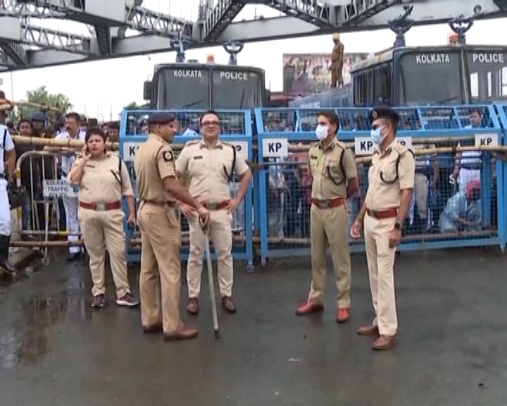 BJP Nabanna Abhijan Howrah Bridge Closed As Dilip Ghosh All Set To Move ...