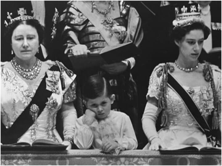 King Charles Childhood photo viral Queen elizabeth-II 1953 Coronation Elizabeth-II के राज्याभिषेक में चेहरे पर हाथ टिकाए कुछ ऐसे बैठे थे King Charles-III, 1953 की ये तस्वीर वायरल