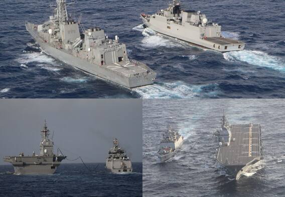 MIG 29K फाइटर, टैंकर और पनडुब्बी... बंगाल की खाड़ी में चल रहे Maritime Exercise 2022 में दुनिया देखेगी नौसेना की ताकत MIG 29K फाइटर, टैंकर और पनडुब्बी... बंगाल की खाड़ी में चल रहे Maritime Exercise 2022 में दुनिया देखेगी नौसेना की ताकत
