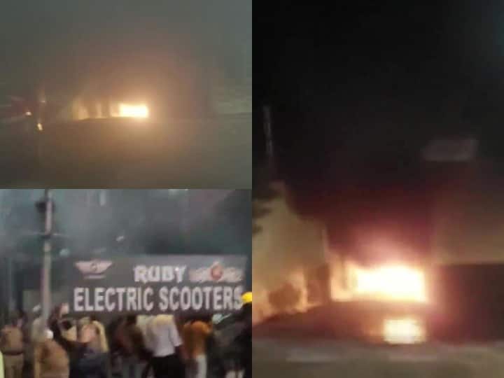 Secunderabad Fire: હૈદરાબાદના સિકંદરાબાદ વિસ્તારમાં સોમવારે રાત્રે એક બિલ્ડિંગમાં ભીષણ આગ ફાટી નીકળી હતી જેમાં 8 લોકોના મોત થયા છે. (તસવીર સૌજન્યઃ એએનઆઈ)