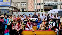 Pune Ncp Protest : खऱ्याखुऱ्या बोटीत बसून राष्ट्रवादीचं भाजपविरोधात अनोखं आंदोलन