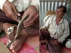 जूता फैक्ट्री में काम के दौरान खो दी आंखों की रोशनी, हुनर ने नहीं छोड़ा साथ, चंद्रिका प्रसाद की कहानी