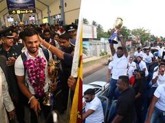 Photos: Asia Cup 2022 की चैंपियन टीम श्रीलंका ने निकाली 'विक्ट्री परेड', देखें तस्वीरें