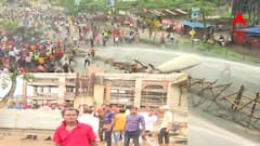 রণক্ষেত্রে গোটা এলাকা, নেই কোনও গাড়ি, সাঁতরাগাছিতে এসে পৌঁছে ত্রস্ত সাধারণ যাত্রীরা