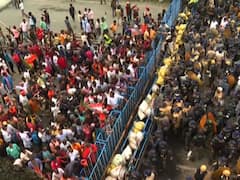 নবান্ন অভিযানে ধুন্ধুমার গঙ্গার দু'পাড়, মাথা ফাটল বিজেপি কাউন্সিলরের, জখম পুলিশও