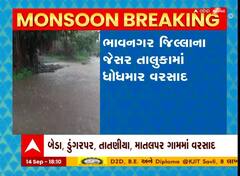 ભાવનગર જિલ્લાના જેસર પંથકમાં ધોધમાર વરસાદ