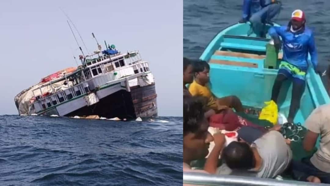 Kutch Ship drown in Oman sea, 12 crew members Kutch: માંડવીનું જહાજની ઓમાનના દરિયામાં જળ સમાધિ, 12 ખલાસીઓનો ચમત્કારિક બચાવ
