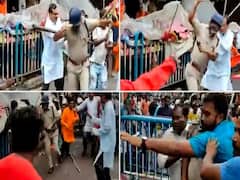 ஓட ஓட விரட்டப்பட்ட காவல் துணை ஆணையர்...நடுரோட்டில் வைத்து தாக்கிய பாஜகவினர்.. என்ன நடந்தது?