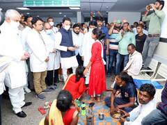 रायबरेली एम्स का निरीक्षण करने पहुंचे थे मंत्री जितिन प्रसाद, महिला ने खोली स्वास्थ्य व्यवस्था की पोल