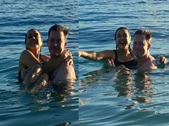 Preity Zinta Pics : समंदर में पति के साथ बिकिनी में मस्ती करती दिखीं प्रीति जिंटा, देखें कपल की रोमांटिक फोटोज