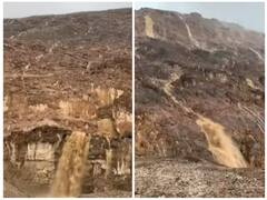 भारी बारिश से 'मौत की घाटी' में आई तबाही, पहाड़ों पर बहने लगे झरने