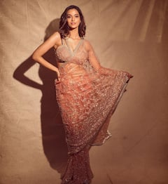 Meenakshi chaudhary: మెరిసే చీరలో మెరుపులాంటి మీనాక్షి చౌదరి