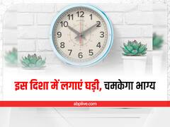 Wall Clock Vastu: इस दिशा में लगाएं दीवार पर घड़ी, खुल जाएगा आपकी किस्मत का ताला