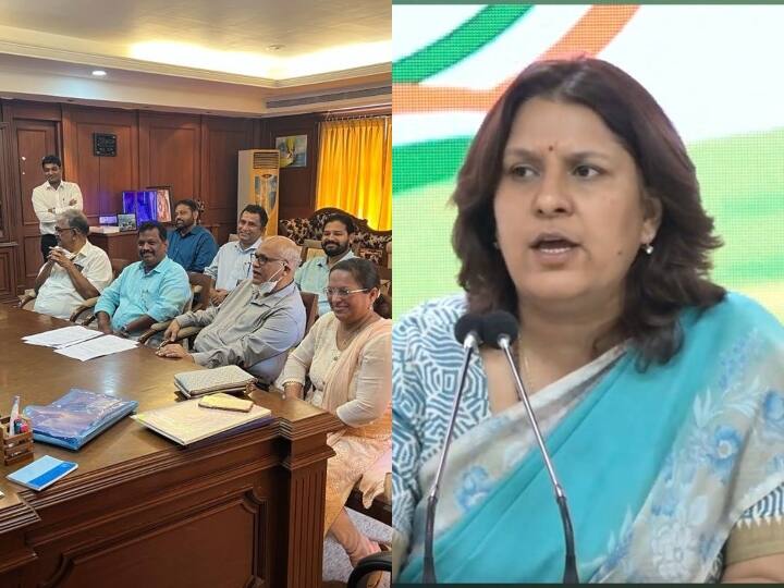 Goa Congress Supriya Shrinate Attacked on BJP After Digambar Kamat Michael Lobo 8 Congress MLAs Joined BJP Goa Congress: 'भारत जोड़ो यात्रा से खिसक गई है बीजेपी की जमीन', गोवा कांग्रेस में टूट पर सुप्रिया श्रीनेत का BJP पर हमला