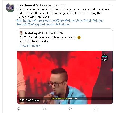 Watch : ਰੈਪਰ ਈਪੀਆਰ ਅਈਅਰ ਨੇ MTV ਹਸਲ 2.0 'ਤੇ ਆਪਣੇ ਨਵੇਂ ਟਰੈਕ 'ਚ 'ਸਰ ਤਨ ਸੇ ਜੁਦਾ' ਦਾ ਲਗਾਇਆ ਨਾਅਰਾ