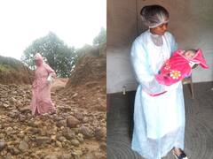 Surguja News: पहाड़ और नदी को पार गांव पहुंचीं सामुदायिक स्वास्थ्य अधिकारी, कराया महिला का सुरक्षित प्रसव