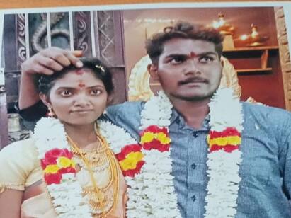 Cuddalore Inspector organised marriage for a Couple கடலூர் : பட்டுப்புடவை.. சீர்வரிசை பொருட்கள்.. காதல் ஜோடிக்கு திருமணம் நடத்திவைத்த இன்ஸ்பெக்டர்