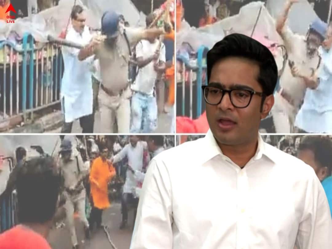 Abhishek Banerjee: ‘সিপিএম আমলে সিঙ্গুর-নন্দীগ্রাম হয়েছে, মমতার পুলিশ সহনশীল-সংযত’, পরিবর্তন বোঝালেন অভিষেক Abhishek Banerjee says CPM police used to shoot people but BJP nabanna Abhijan was free from bloodshed by police Abhishek Banerjee: ‘সিপিএম আমলে সিঙ্গুর-নন্দীগ্রাম হয়েছে, মমতার পুলিশ সহনশীল-সংযত’, পরিবর্তন বোঝালেন অভিষেক