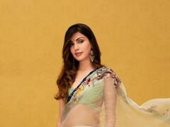 PHOTO: देसी रंगात रंगली रिया चक्रवर्ती, साडी नेसून केला कहर!