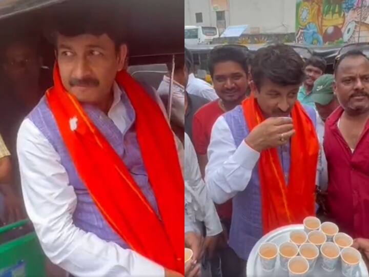Manoj Tiwari Surat Visit: बीजेपी सांसद मनोज तिवारी ने ऑटो रिक्शा चालकों के साथ पी चाय, केजरीवाल पर साधा निशाना Gujarat visited BJP MP Manoj Tiwari had tea with auto rickshaw drivers targeted Arvind Kejriwal in surat Manoj Tiwari Surat Visit: बीजेपी सांसद मनोज तिवारी ने ऑटो रिक्शा चालकों के साथ पी चाय, केजरीवाल पर साधा निशाना