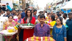 PV Sindhu : వెంకటగిరి పోలేరమ్మ జాతరలో బ్యాడ్మింటన్ క్రీడాకారిణి పీవీ సింధు