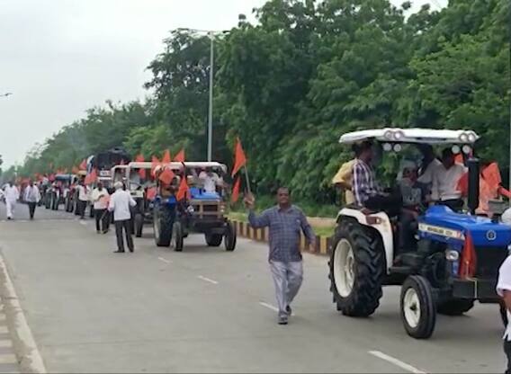 કિસાન સંઘનું આંદોલન પણ બન્યું ઉગ્ર, કિસાન સંઘ કાર્યાલયથી મુખ્યમંત્રી આવાસ સુધી રેલીનો પ્રારંભ