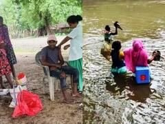 बीजापुर: स्वास्थ्यकर्मियों ने तीन नदियां और दुर्गम रास्ते को पार कर लगाई कोरोना वैक्सीन, जमकर हो रही तारीफ